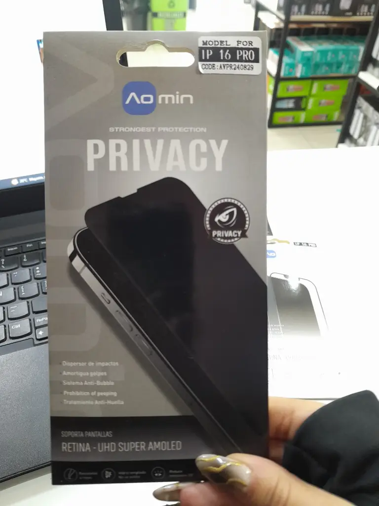 GLASS ANTI ESPIA- TERCER PRECIO 